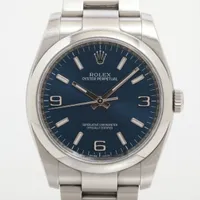 ロレックス オイスターパーペチュアル36 116000 SS SS AT ブルー文字盤