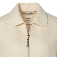 エルメス シェーヌダンクル 23SS カシミヤ ロングコート 34 レディース  