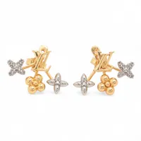 ヴィトン M00607 ブックルドレイユ ナノグラム プラネットLV ピアス(両