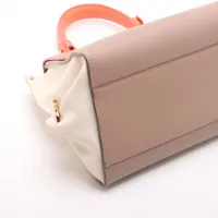 フェラガモ ソフィア ガンチーニ レザー 2WAYハンドバッグ オレンジx