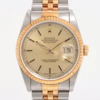 ロレックス デイトジャスト36 16233 SS×YG SS×YG AT シャンパン文字盤