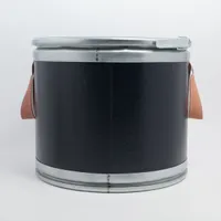 エルメス セリエ サドルボックス 小物入れ レザー×スチール ネイビー