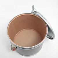 エルメス セリエ サドルボックス 小物入れ レザー×スチール ネイビー