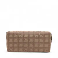CHANEL ニュートラベルライン ケース ブラウン シャネル ニュートラベルライン ナイロン チェーンショルダーバッグ