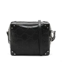 グッチ GGエンボス レザー ショルダーバッグ ブラック 406410 A2754595