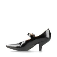 メゾンマルジェラ レザー ストラップパンプス 35 レディース ブラック