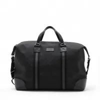 【✨美品✨】 グッチ GG柄 ナイロン レザー ボストンバッグ ブラック グッチ GGナイロン ナイロンxレザー 2WAYボストンバッグ ブラック