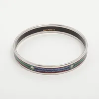 エルメス エマイユ バングル GP シルバー A4162714｜中古ブランド品
