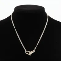 Tiffany ダブルリンクネックレス ティファニー ハードウェア ダブル リンク ペンダント スターリング