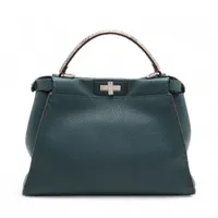 フェンディ ピーカブーレギュラー セレリア レザーxパイソン 2WAY