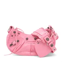 バレンシアガ　レザー ショルダーバッグ ピンク ミラー付き バレンシアガ ルカゴールXS レザー ショルダーバッグ ピンク 671309