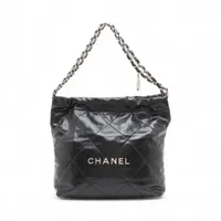 CHANEL シャネル シャネル22  AS3260 ブラック×ピンク ショルダーバッグ ツイード レディース シルバー金具 ポーチ付 CHANEL シャネル シャネル22 AS3260 ブラック×ピンク ショルダーバッグ