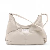 メゾンマルジェラ グラムスラム レザー ショルダーバッグ グレー