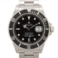 ロレックス サブマリーナーデイト 16610 SS SS AT ブラック文字盤