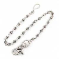 Argent Gleam Wallet chain 925 128.0g Cross motif A4164321｜Pre