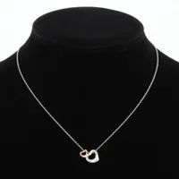 ティファニー ダブルオープンハート ネックレス 925×750 2.4g ゴールド