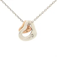 ティファニー ダブルオープンハート ネックレス 925×750 2.4g ゴールド