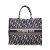 クリスチャンディオール オブリーク ブックトート ラージ キャンバス