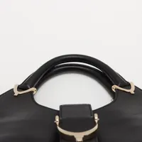 グッチ レザー ハンドバッグ ブラック 277514 AP141906｜中古ブランド