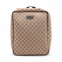 グッチ GGキャンバス キャンバスxレザー バックパック/リュック