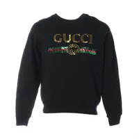 Gucci 25 years Rayon x polyurethane Hoodie XXS Ladies' Black