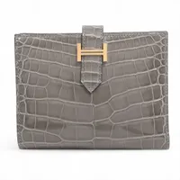 エルメス MC2ガリレイ ヴォーエプソン コンパクトウォレット ゴールド