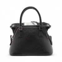 メゾンマルジェラ 5AC レザー 2WAYハンドバッグ ブラック A4165746