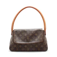 ヴィトン モノグラム ミニルーピング M51147 ブラウン