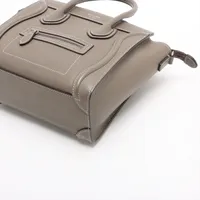 セリーヌ ラゲージ ナノショッパー レザー 2WAYハンドバッグ