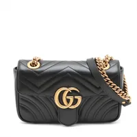 【美品】グッチ　ショルダーバッグ　シマ　GG ナイロン　レザー　黒　 A4可能 Amazon | GUCCI(グッチ)2WAY ハンド/ショルダーバッグ マイクロ