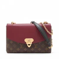 ヴィトン モノグラムxレザー サンプラシード M43715 ブラウンxボルドー