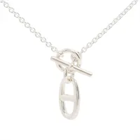 エルメス ポップアッシュH ST0291 ネックレス GP ベージュ×ゴールド
