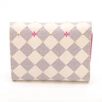 ヴィトン ダミエアズールスタッズ ポルトフォイユヴィクトリーヌ