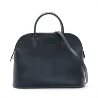 エルメス ボリード35 クシュベル ブルーインディゴ ゴールド金具 □C:1999年