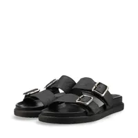 ヴィトン LVヴェニスライン 25年 レザー サンダル 8 メンズ ブラック