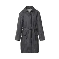 エルメス 25AW コットン×ポリエステル コート 42 レディース グレー