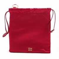 ミュウミュウ マテラッセ レザー ポーチ ブラック 5NE846 A2814333