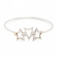 ティファニー トリプルスター バングル 925×750 9.6g ゴールド