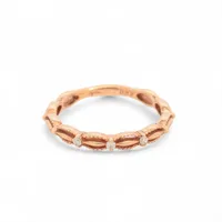 スタージュエリー ピンクトルマリン ダイヤ リング K10(PG) 1.4g 0.03