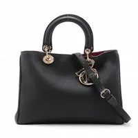 クリスチャンディオール ディオリッシモ レザー 2WAYハンドバッグ