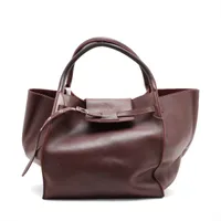 セリーヌ ビッグバッグ ミディアム レザー ハンドバッグ ボルドー