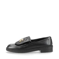 シャネル ココマーク ターンロック レザー ローファー 36.5C