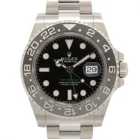 ロレックス GMTマスターⅡ 126710GRNR SS SS AT ブラック文字盤 オイスターブレスレット