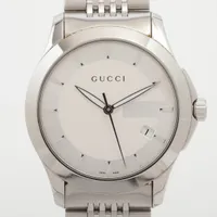 グッチ Gタイムレス 126.4 SS QZ グッチ Gタイムレス 126.4 SS SS QZ シルバー文字盤 A4171481｜中古