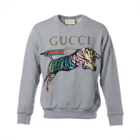 グッチ ミケーレ期 コットン スウェット L メンズ ブラック 715897