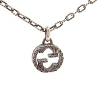 グッチ インターロッキングG アラベスク ネックレス 925 18.1g