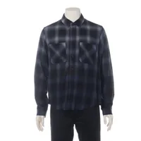 グッチ×ドラえもん インターロッキングG シルク シャツ 46 メンズ