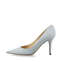 ジミーチュウ AGNES レザー×グリッター パンプス 35 レディース ライト