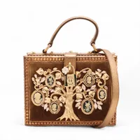 ドルチェ&ガッバーナ DGアモーレ レザー ショルダーバッグ ブラック