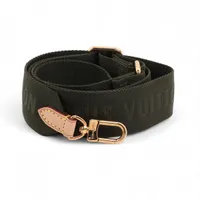 ヴィトン ロゴ ショルダーストラップ キャンバス×レザー グリーン